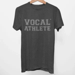 "Vocal Athlete" T-Shirt in Dark Gray